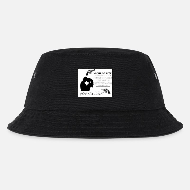Bonnie&Clyde - Kinder Bucket Hat - Schwarz