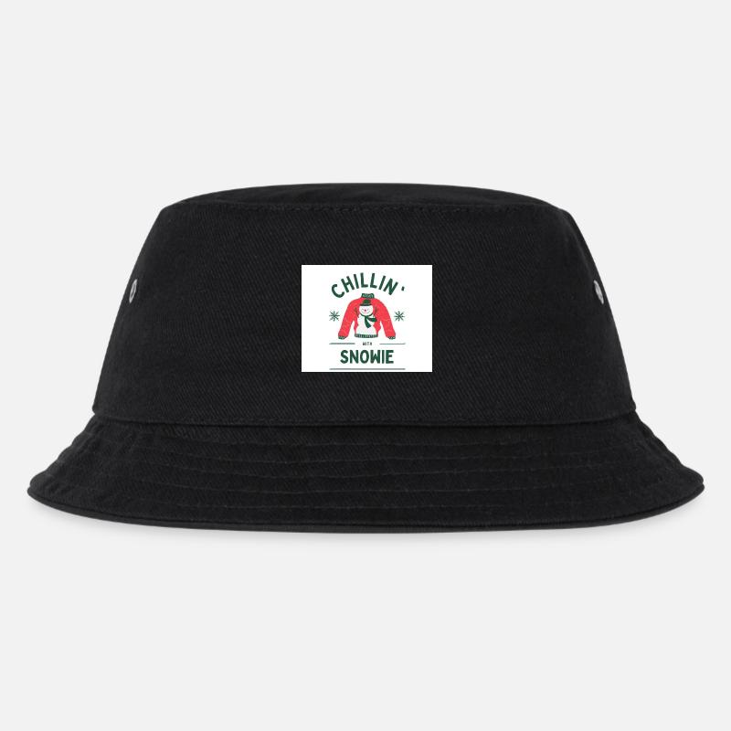 Snowie - Kinder Bucket Hat - Schwarz