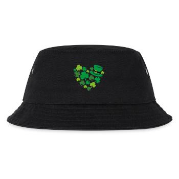 Heart shaped shamrock to the St. Patrick day - Kids’ Bucket Hat - black - Front