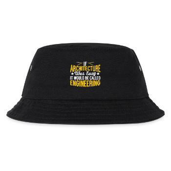 Architekt - Kinder Bucket Hat - Schwarz - Vorne