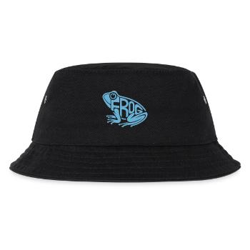 Verspielte Frosch-Typografie - Kinder Bucket Hat - Schwarz - Vorne