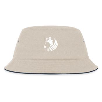 Golfers - Kids’ Bucket Hat - ecru/navy - Front