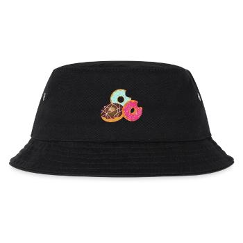 Donuts mit Biss – Süßes Trio mit Glasur & Streusel - Kinder Bucket Hat - Schwarz - Vorne