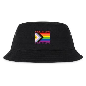 LOVE IS LOVE - Kids’ Bucket Hat - black - Front