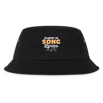 Fluent In Song Lyrics Singing Singer - Kids’ Bucket Hat - black - Front