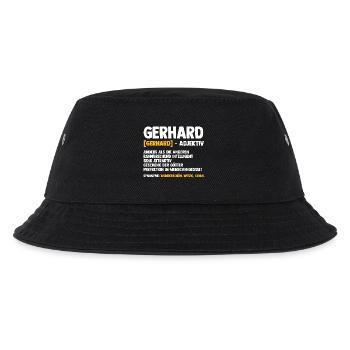 Gerhard - Kinder Bucket Hat - Schwarz - Vorne