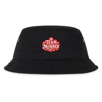 Team Mitglied - Kinder Bucket Hat - Schwarz - Vorne