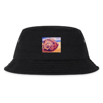 Muschel - Kinder Bucket Hat - Schwarz - Vorne