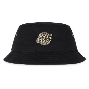 Enduro-Freak | Retro-Design - Kinder Bucket Hat - Schwarz - Vorne