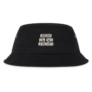 Heute bin ich kreativ! 🎨 Style mit Farbe 😄 - Kinder Bucket Hat - Schwarz - Vorne