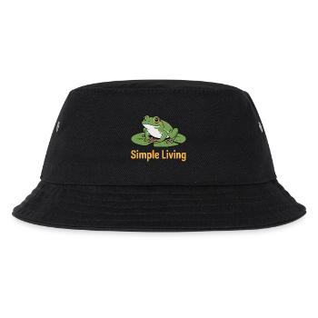 TOADS, SIMPLE LIVING - Kids’ Bucket Hat - black - Front