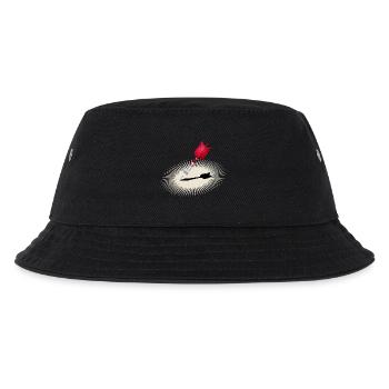 Motif de pince détaillé en rouge avec ombre - Bob Enfant - noir - Devant