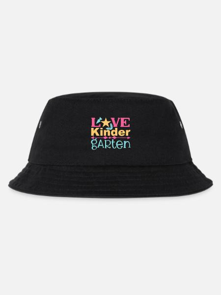 Liebe Kindergarten - Stern und Pfeil - Kinder Bucket Hat - Schwarz