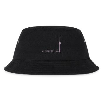 Witziger Berliner Fernsehturm Silhouette Parodie - Kinder Bucket Hat - Schwarz - Vorne