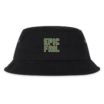 Epic fail - retro 8-bit gaming meme - Kinder Bucket Hat - Schwarz - Vorne