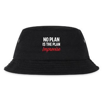 Message Motivante Pas de Plan - Bob Enfant - noir - Devant