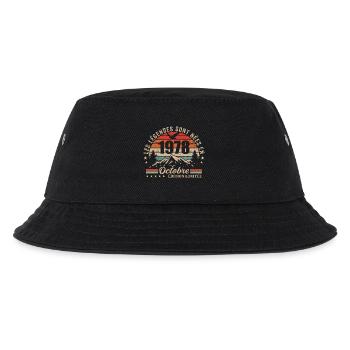 Oktober 1978 Geburtstagsgeschenk 1978 Oktober 1978 - Kinder Bucket Hat - Schwarz - Vorne