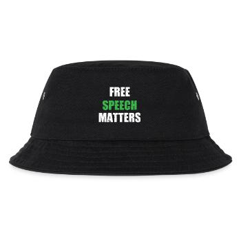Freedom of speech matters - Kids’ Bucket Hat - black - Front
