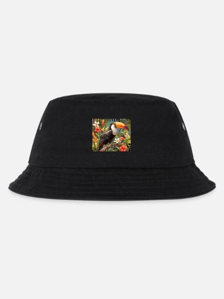 Tukane Tukan - Kinder Bucket Hat - Schwarz