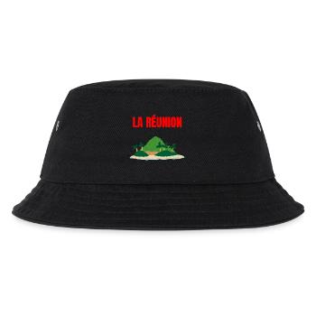 Tropisches T-Shirt auf der Insel La Réunion - Kinder Bucket Hat - Schwarz - Vorne