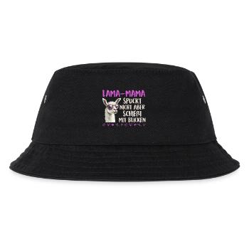 Soon mom LLAMA MOM DOESN'T SPIT LOOKS - Kids’ Bucket Hat - black - Front