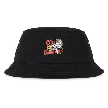 Niedlich doch gefährlich Einhorn Karate - Kids’ Bucket Hat - black - Front