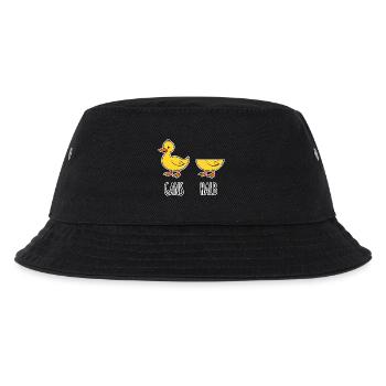 Goose - Half - Whole Goose Half Goose Flat Joke HAHA - Kids’ Bucket Hat - black - Front