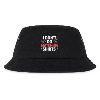 Ich mach keine passenden Shirts - Kinder Bucket Hat - Schwarz - Vorne