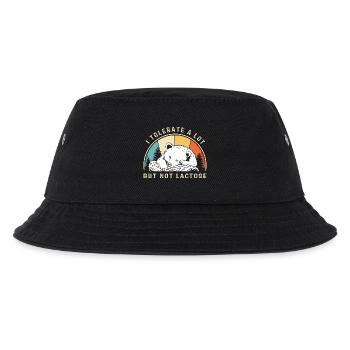 Milch Allergie Laktose Intoleranz Blähungen - Kinder Bucket Hat - Schwarz - Vorne