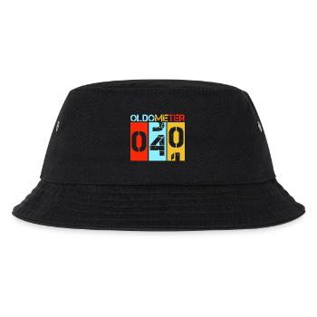 Oldometer 40 Forty Birthday Funny Aging Retro Gift - Kids’ Bucket Hat - black - Front