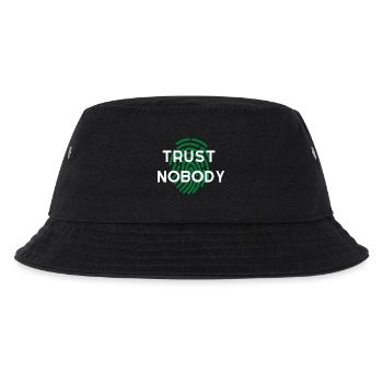 WIDM – Vertraue niemandem. - Kinder Bucket Hat - Schwarz - Vorne