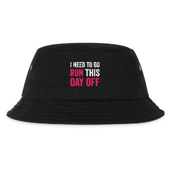 Ich muss diesen Tag frei machen - Kinder Bucket Hat - Schwarz - Vorne