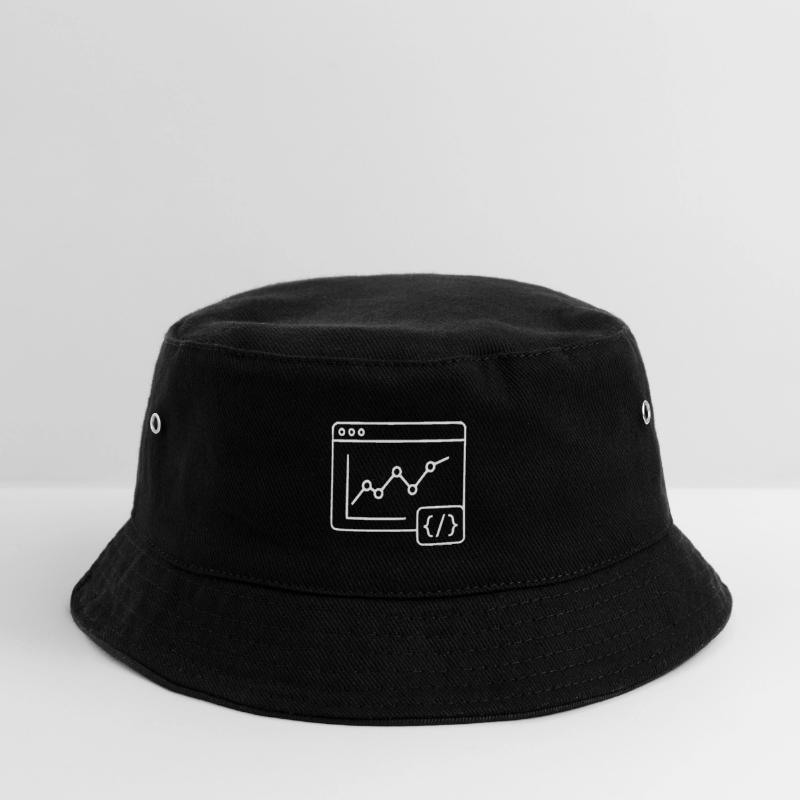 Web Analyse Chart Coding Browser Vektor Kinder Bucket Hat