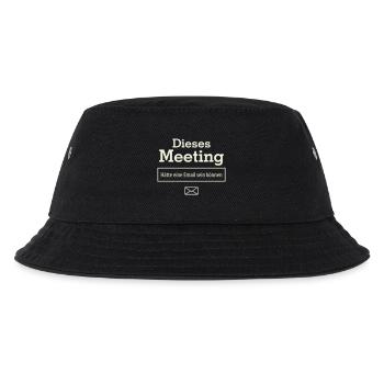 Dieses Meeting hätte eine E-Mail sein können - Kinder Bucket Hat - Schwarz - Vorne