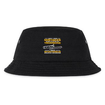 Spontaneus Posaune Posaunenspieler Posaunist - Kinder Bucket Hat - Schwarz - Vorne