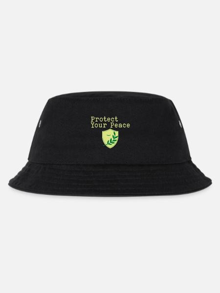 Protect your peace of mind - Kids’ Bucket Hat - black