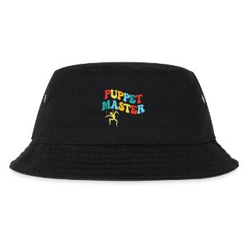 Puppenspieler: Bunte Schaukel-Silhouette - Kinder Bucket Hat - Schwarz - Vorne