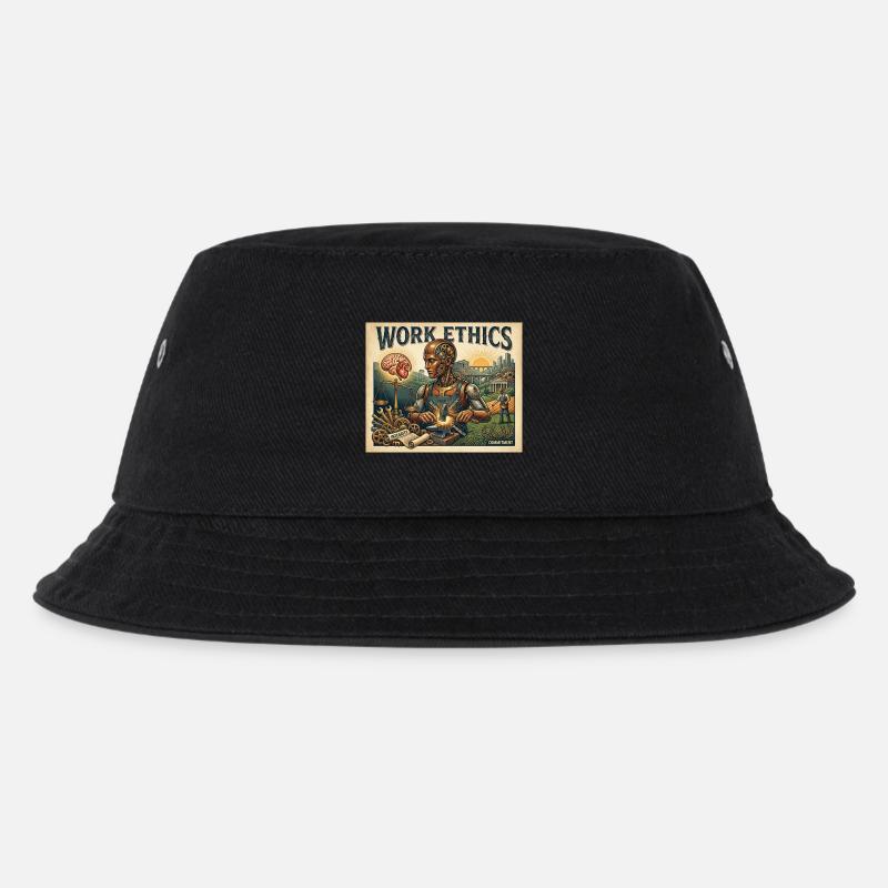 Work Ethics - Kinder Bucket Hat - Schwarz