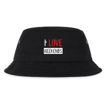 Love Red Paint Splatter Distressed Urban Design - Kids’ Bucket Hat - black - Front