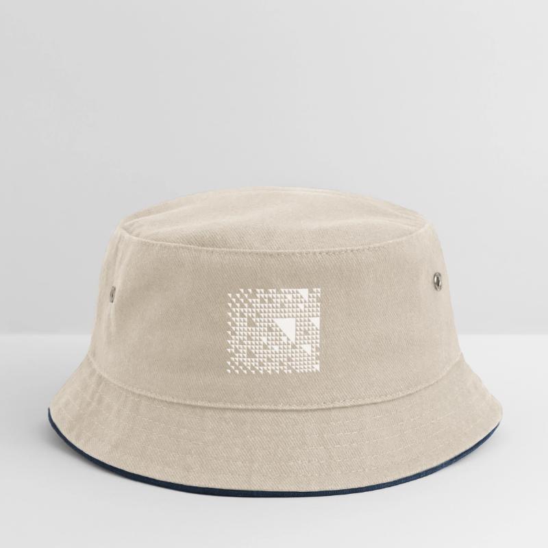 Triangular Mosaic Grid Kids’ Bucket Hat