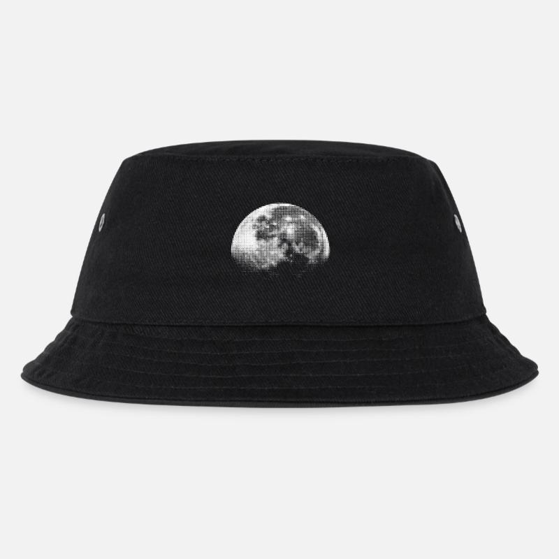 Halbmond  - Kinder Bucket Hat - Schwarz