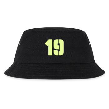 19 - Kinder Bucket Hat - Schwarz - Vorne