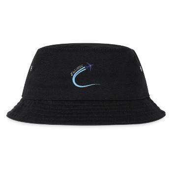 Off to Korea Airplane Travel Design South Korea - Kids’ Bucket Hat - black - Front