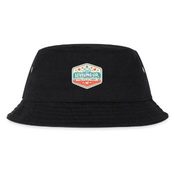 Level Up – Real Life Optional - Kinder Bucket Hat - Schwarz - Vorne