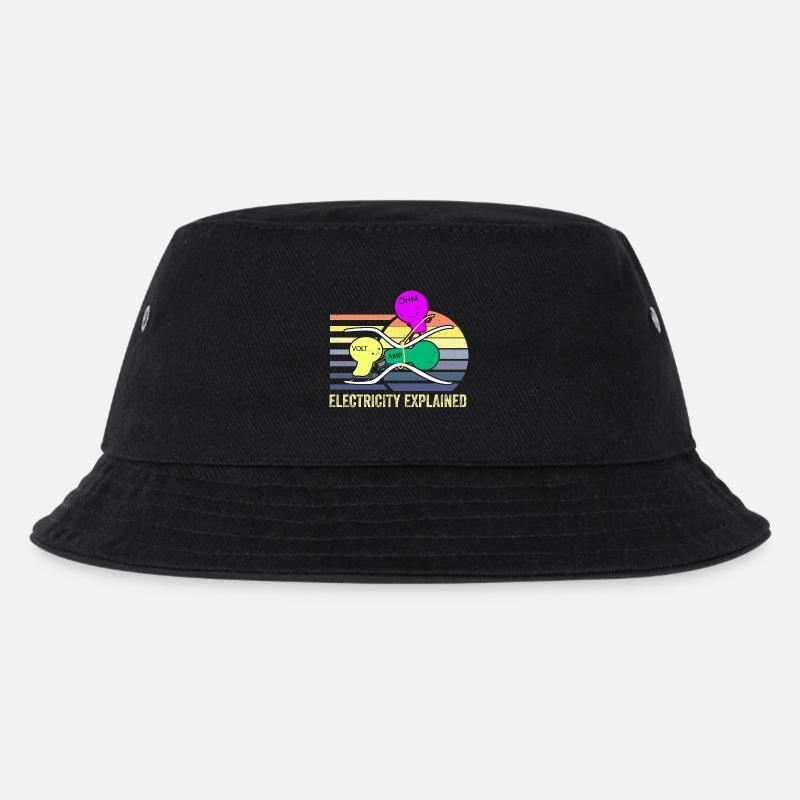 Elektrizitätstrio: Ohm Amp Volt - Kinder Bucket Hat - Schwarz