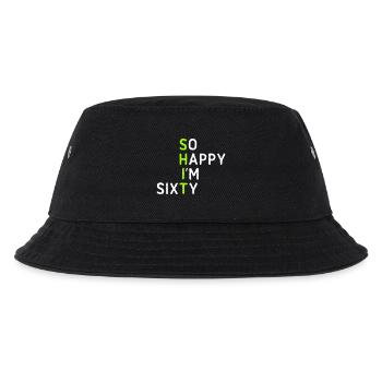 So Happy I'm Sixty - Kids’ Bucket Hat - black - Front