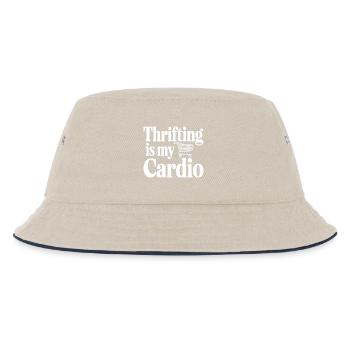 Le fribrifling, c’est mon Cardio - Bob Enfant - blanc cassé/bleu marine - Devant