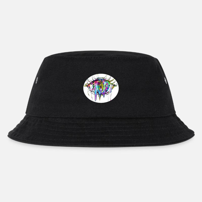 Farbauge - Kinder Bucket Hat - Schwarz