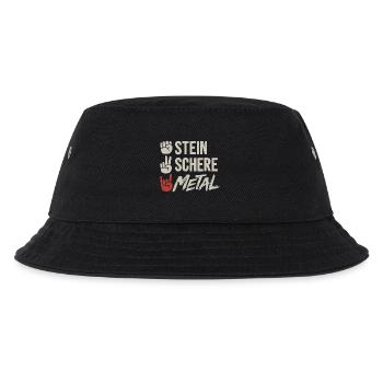 Stein Schere Metal Band Heavy Metal Musik - Kinder Bucket Hat - Schwarz - Vorne