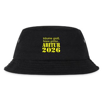 Abitur 2026: Träume  - Kinder Bucket Hat - Schwarz - Vorne